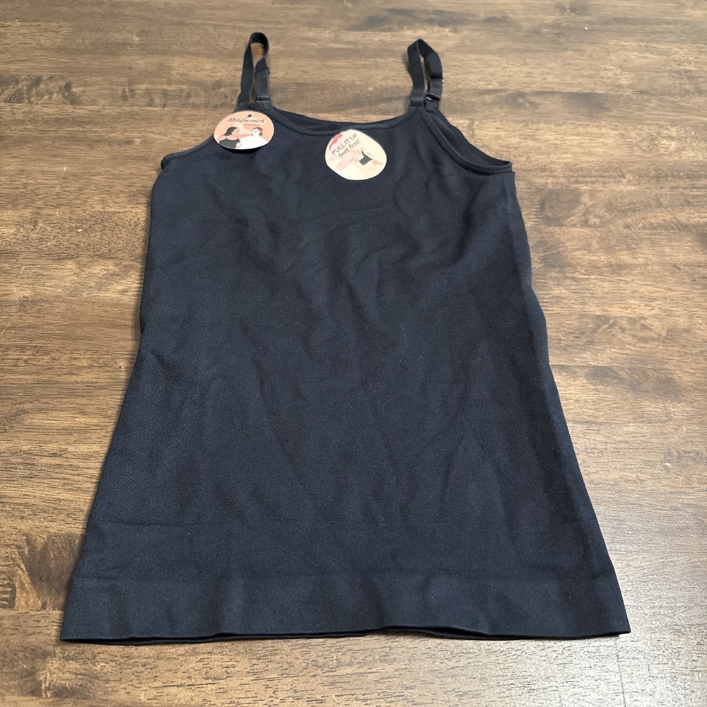 Shapermint Essentials All Day Every Day Scoop Neck Cami Black M Medium NWT
